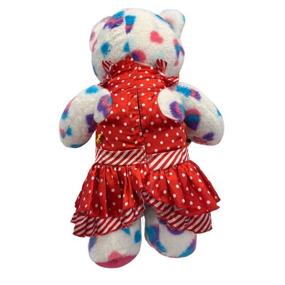Build A Bear Workshop Dress Red White Polka Dot Ruffle Christmas Holiday Clothes - Picture 4 of 9